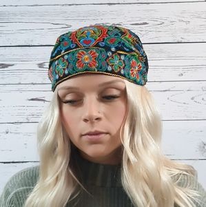 Bohemian Black BOHO head wrap, scarf, head wrap.